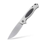 Petrified Fish Stamp PF-B03 DDW Black G10/CF Folding Knife