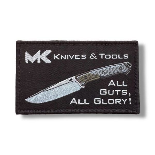 Naszywka MK Knives & Tools 'All Guts, All Glory!' | Haftowana - obrazek 1