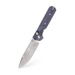 Nóż Składany KNIVESPL The First Black Stonewashed/Satin MagnaCut Blue G10 Crossbar Lock Thumb Stud - obrazek 3