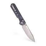 Nóż Składany KNIVESPL The First Black Stonewashed/Satin MagnaCut Blue G10 Crossbar Lock Thumb Stud - obrazek 2
