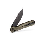 Nóż Składany KNIVESPL The First Black Stonewashed 14C28N OD Green G10 Crossbar Lock Thumb Stud - obrazek 5