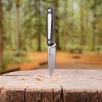 Nóż Real Steel Dex 3501BW Satin K110 Black & White G10 Black Kydex - obrazek 7