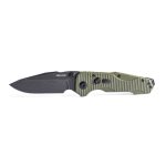 Nóż Składany Real Steel Evolution Ironclad 7911BG Drop Point Thumb Stud Frame Lock Blackwash D2 Steel & OD Green G10 - obrazek 6