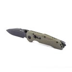 Nóż Składany Real Steel Evolution Ironclad 7911BG Drop Point Thumb Stud Frame Lock Blackwash D2 Steel & OD Green G10 - obrazek 2