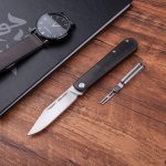 Scyzoryk z Klipsem z Funkcją Widelca Real Steel Real Barlow RB-1 8042B Clip Point Pocket Clip with Fork Satin 12C27 PC+ABS Polycarbonate - obrazek 2