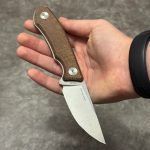 Nóż Real Steel Receptor 3552NM Stonewash 14C28N Natural Micarta Black Kydex - obrazek 4