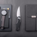 Nóż Składany Real Steel Spectrum 7142BS Thumb Disc Button Lock Satin Nitro-V Black G10 by Poltergeist Works - obrazek 3