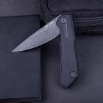 Nóż Składany Real Steel Valore 7091BB Liner Lock Flipper Blackwash Nitro-V Black G10 by Poltergeist Works - obrazek 3