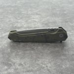 Nóż Składany MK Knives & Tools Ingeni MT 'Scatter 2' | Seria Mid-Tech Po Customizacji | Bead Blasted CPM-S90V Brass/Olive Anodized Titanium Flipper Frame Lock - obrazek 6