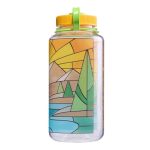 Butelka Nalgene Wide Mouth Sustain 1000 ml Clear Stained Glass River - Szeroki Wlew - obrazek 5