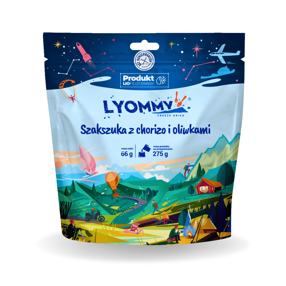 Lyommy - Szakszuka 01 Lyommy Szakszuka z chorizo i oliwkami 275 g - obrazek 1