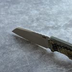 Nóż MK Knives & Tools Flin "Expedition" Sand Blasted M390 2-Tone Black/Olive Canvas Micarta OD Green G10 Liners OD Green Kydex - obrazek 6