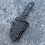 Nóż MK Knives & Tools Flin "Expedition" Glass Blasted M390 2-Tone Black/Navy Blue Canvas Micarta Yellow G10 Liners Black Kydex - obrazek 5