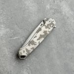 Nóż Składany MK Knives & Tools Ingeni MT 'CAMO 2' | Seria Mid-Tech Po Customizacji | Sand Blasted CPM-S90V Grey/Shadow Brown Anodized Titanium Flipper Frame Lock - obrazek 3