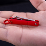 Mini Scyzoryk Brelok Real Steel Baby Barlow Colorfit 8031R Wharncliffe Satin 12C27 Stainless Steel Red Keychain - obrazek 2