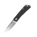 Nóż Składany Real Steel Luna Phantom Flipper 7007BS Liner Lock Satin D2 Black G10 - obrazek 6