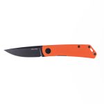 Nóż Składany Real Steel Luna Phantom Flipper 7007OB Liner Lock Blackwash D2 Orange G10 - obrazek 4