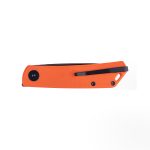 Nóż Składany Real Steel Luna Phantom Flipper 7007OB Liner Lock Blackwash D2 Orange G10 - obrazek 5