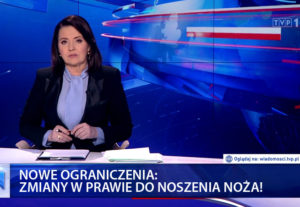 TVP1 Zmiany w prawie do noszenia noży.
