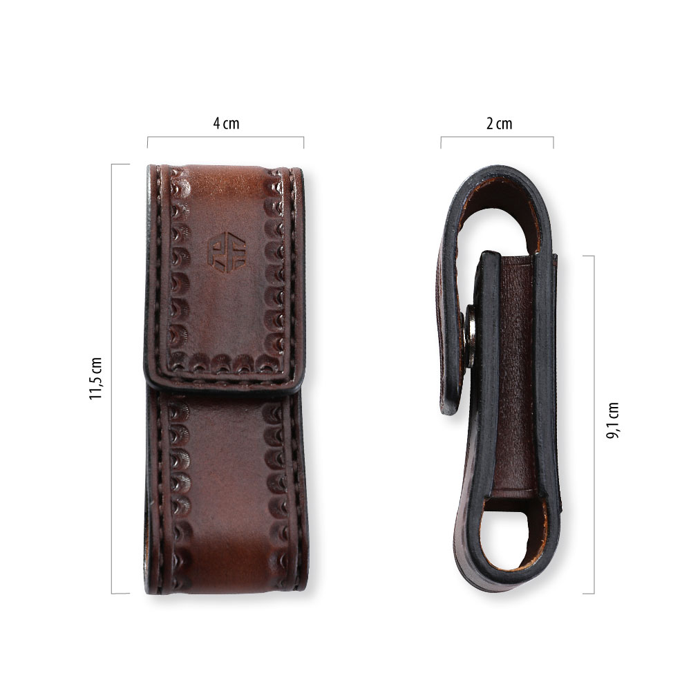 2 Handmade Leather Folding Knife/ Double/Single  Stack Magazine Pouch 