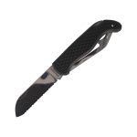 Nóż żeglarski MAC Coltellerie BOAT 2 BLUE MC BOT2.N Satin W 1.4034 Black PP/TPE 65 mm