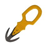 Nóż ratowniczy MAC Coltellerie Twin Rescuer MC TS09.Y Satin W 1.4034 Yellow FRN