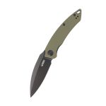 Nóż składany Kubey Knife Leaf KU333C Black Stonewashed AUS-10 Green G10 by Tiguass