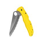 Nóż składany Spyderco Pacific Salt 2 C91SYL2 Satin H2 Yellow FRN - obrazek 3