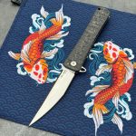 Nóż Składany Williams Blade Design OZF 003 Osoraku Zukuri Folder 5.5" Satin MagnaCut Camo Carbon Fiber by FatCarbon