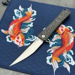 Nóż Składany Williams Blade Design OZF 003 Osoraku Zukuri Folder 5.5" Satin MagnaCut Camo Carbon Fiber by FatCarbon - obrazek 4