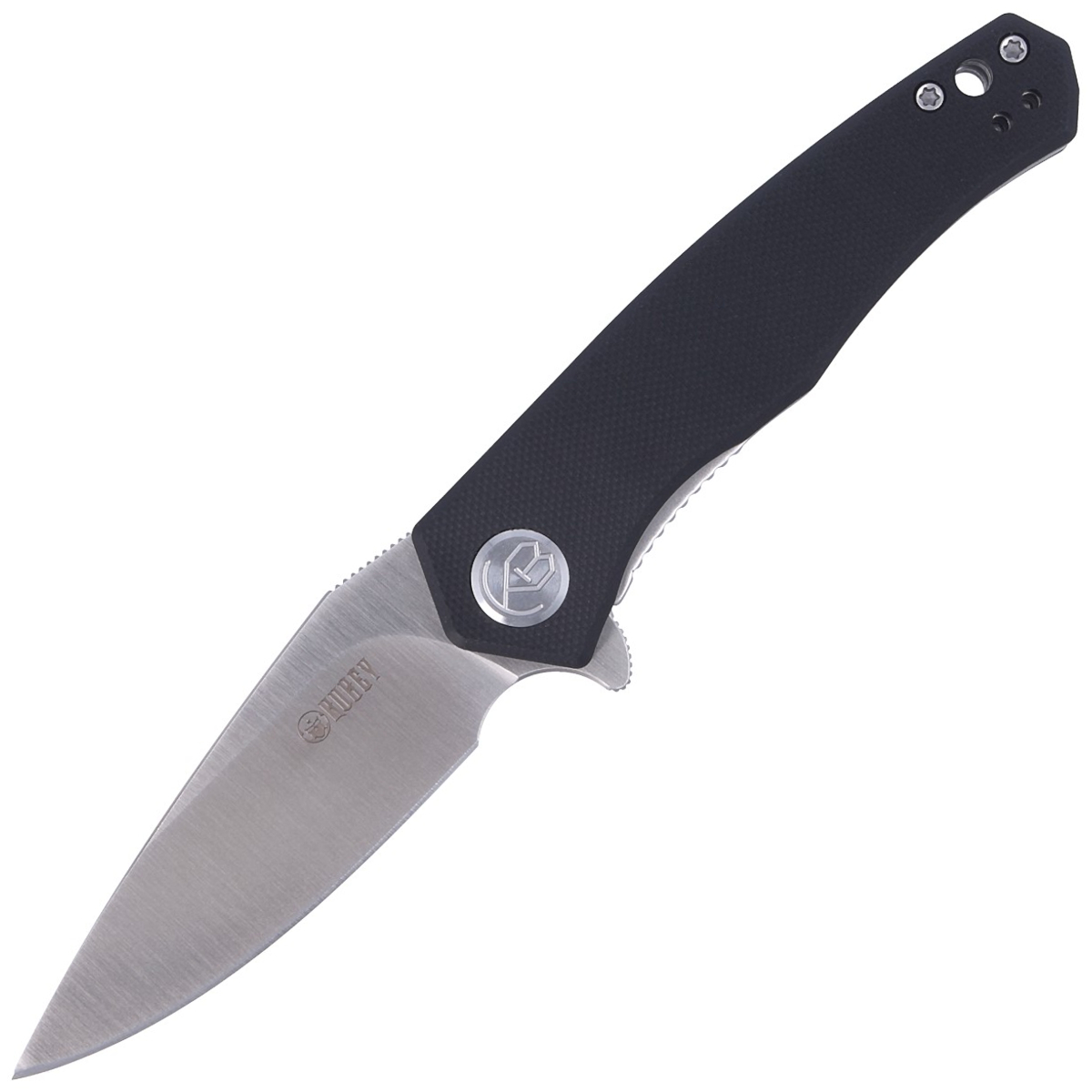 Nóż składany Kubey Black G10, Satin Finished Blade by Max (KU055A)