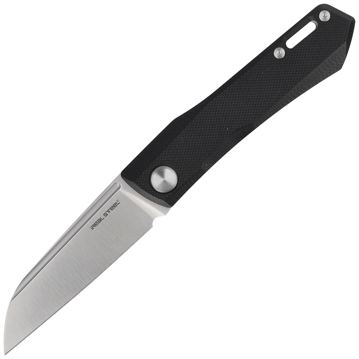 Nóż składany Real Steel Solis Lite Black G10, Satin D2 by Poltergeist Works (7064SB)