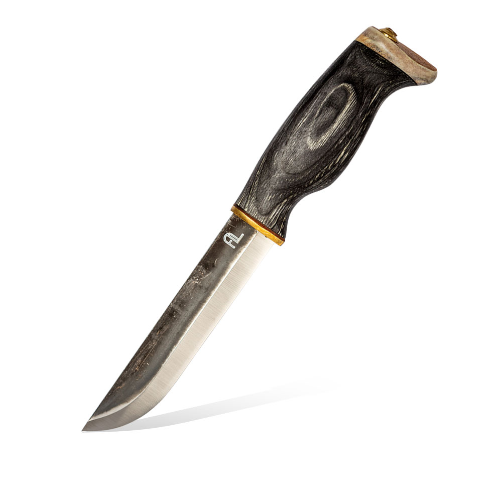 AL-BRK004-01 Nóż Arctic Legend Bear Knife Stal Węglowa Czerniona Brzoza Karelska - obrazek 1