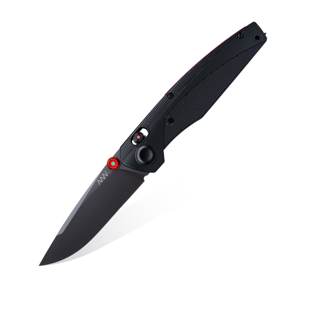 ANV Knives - A100 ANVA100-007-Magnacut-DLC-Black-GRN-01 Nóż składany ANV Knives A100 ANVA100-007 Stal MAGNACUT DLC Czarny GRN Alock - obrazek 1