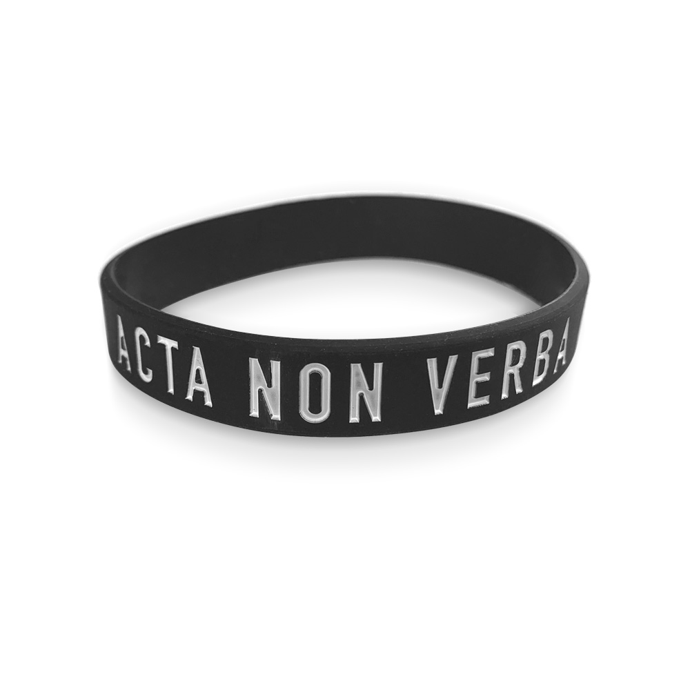 Opaska silikonowa na rękę ANV Acta Non Verba