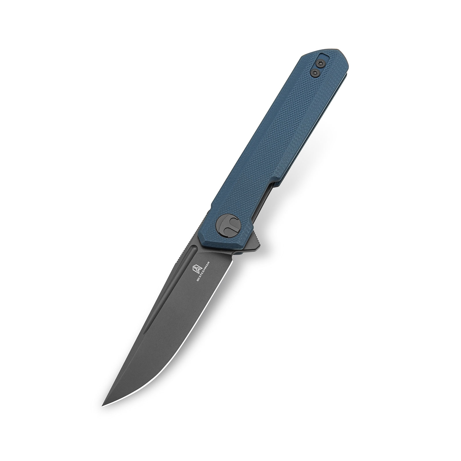 Nóż składany Bestechman Mini Dundee Liner Lock Black DLC D2 Grey G10 by Ostap Hel BMK03F