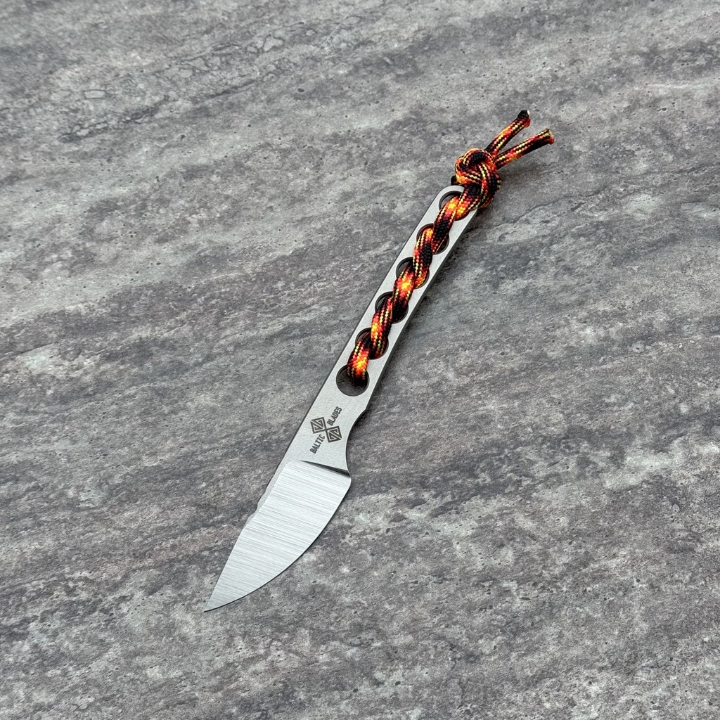 Nóż EDC Baltic Blades Angis Gen 2 "Lava" | Satin/Bead Blasted Elmax Paracord Kydex