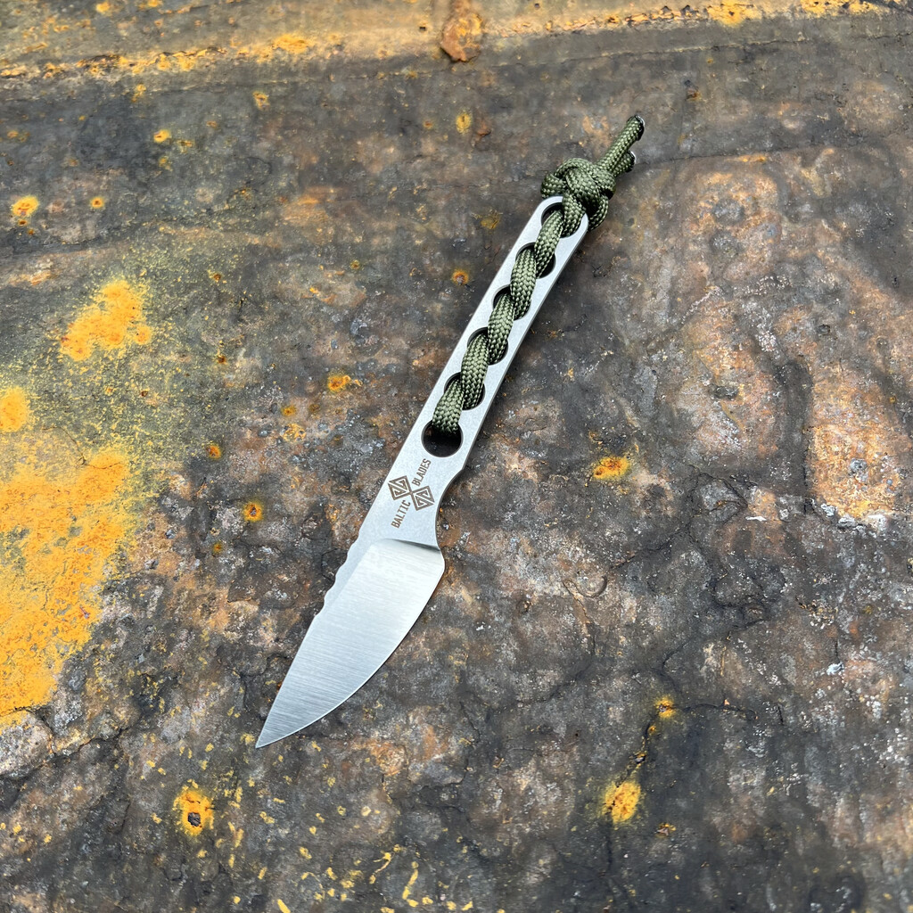 Nóż EDC Baltic Blades Angis Gen 2 "Green" | Satin/Bead Blasted N690Co Paracord Kydex