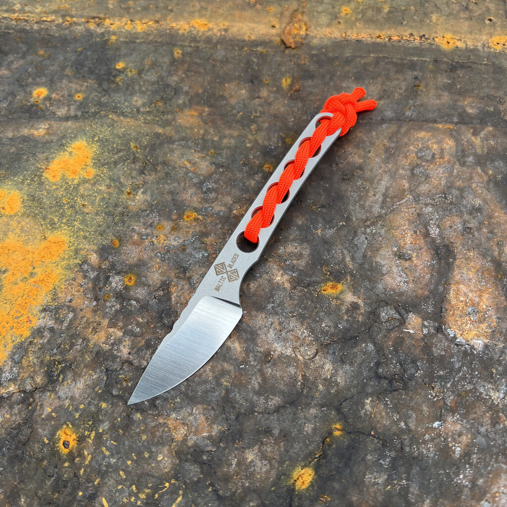 Nóż EDC Baltic Blades Angis Gen 2 "Orange" | Satin/Bead Blasted N690Co Paracord Kydex