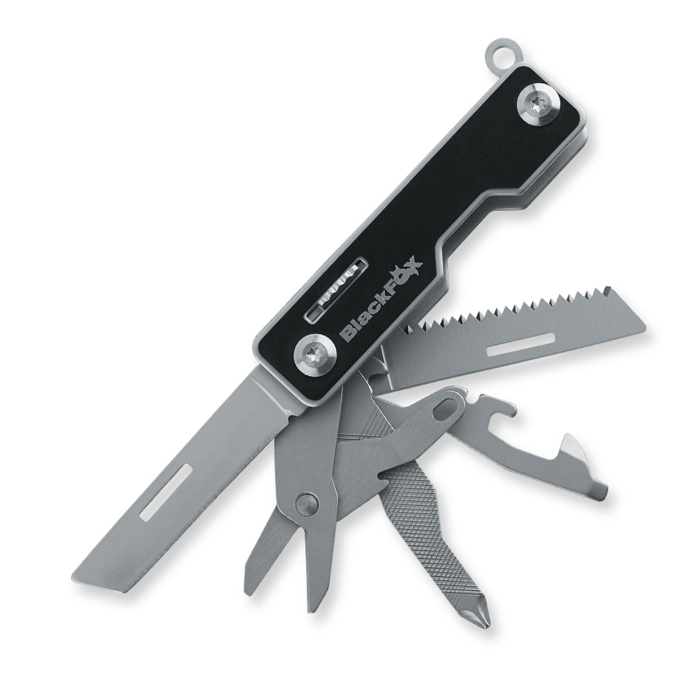 Multitool Black FOX BF-205 R Pocket Boss Multi Tool Aluminium Red
