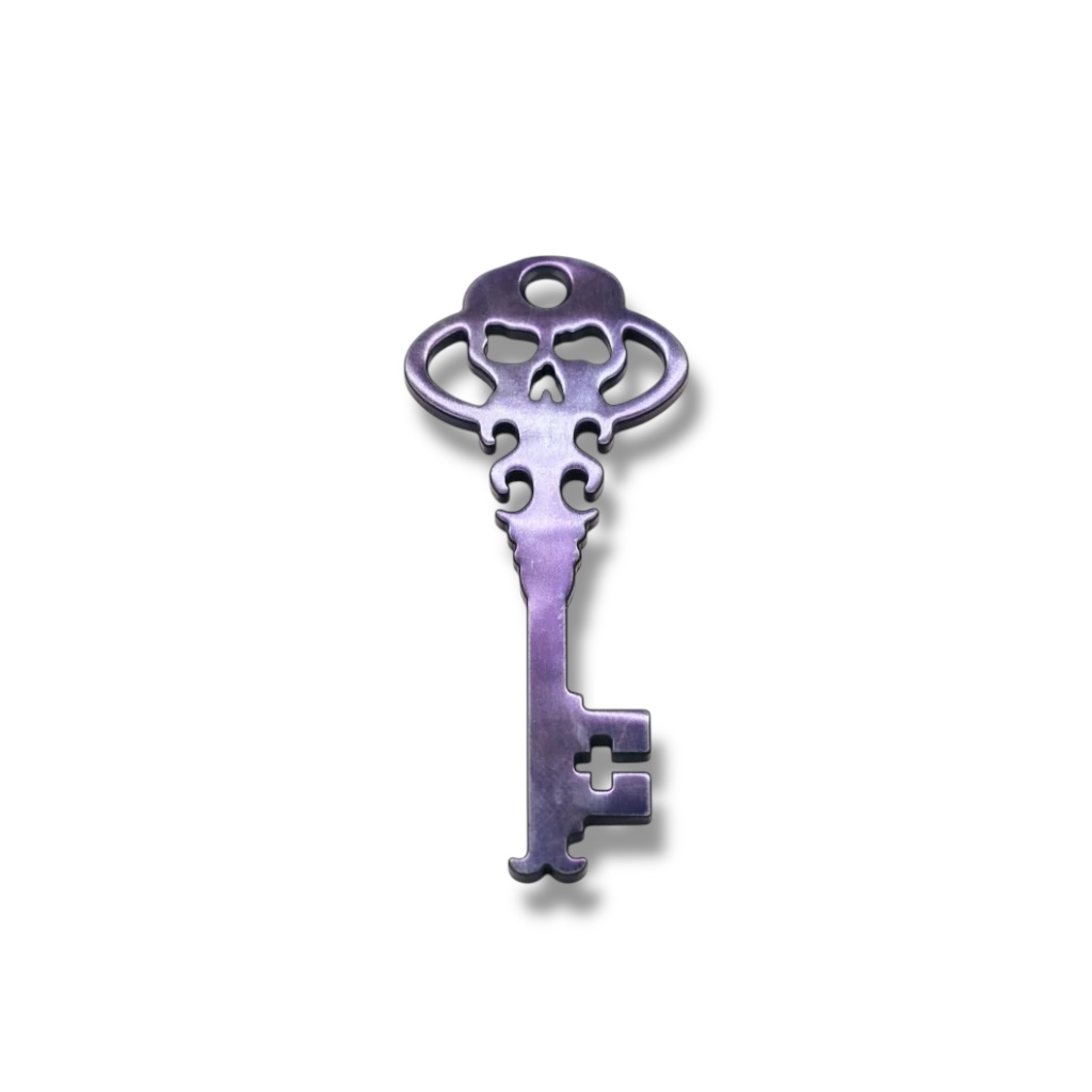 Tytanowa Zawieszka Do Kluczy Chaves Knives Key Chain - Full Ti – Purple Anodized