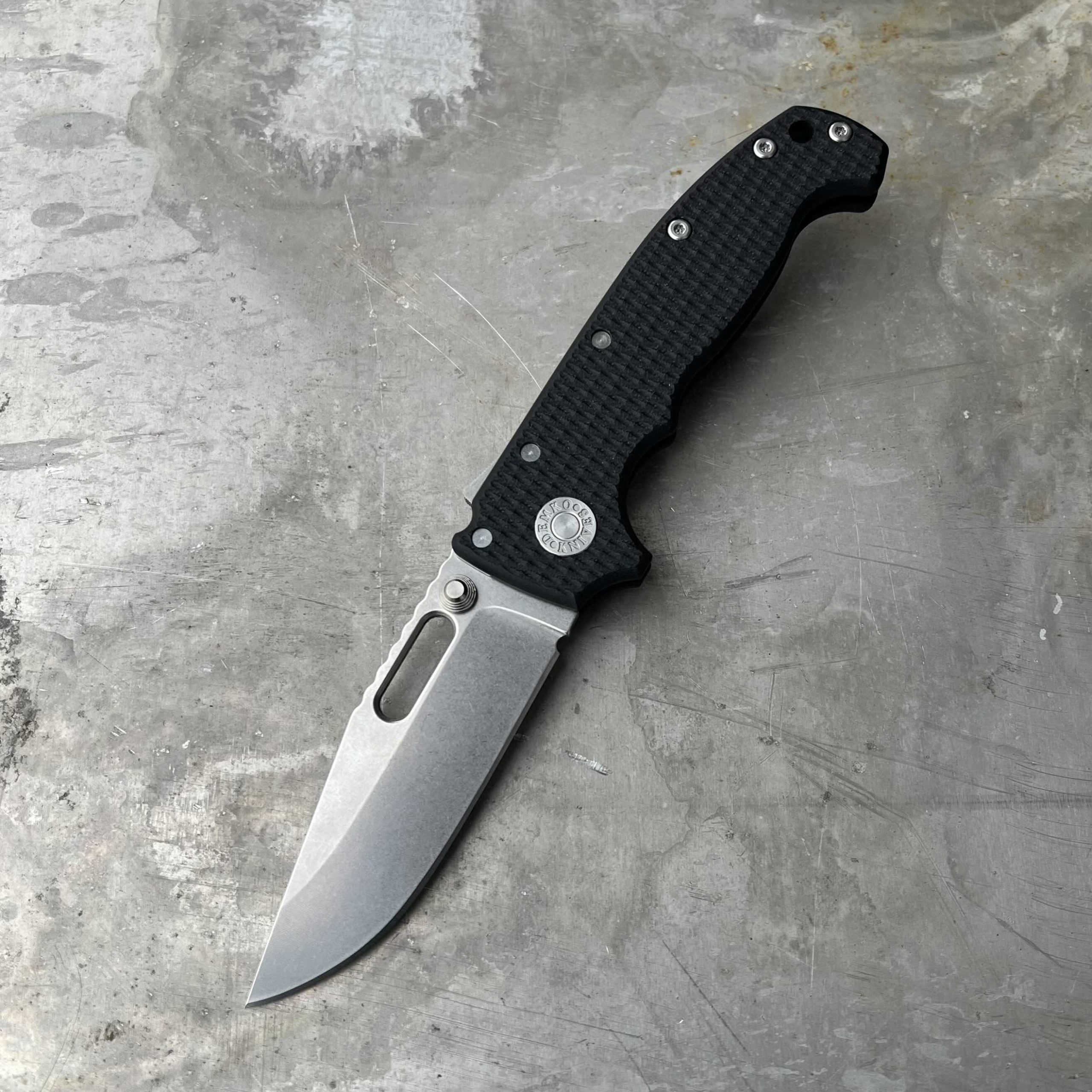 Nóż składany Demko Knives MGAD20S Clip Point 20CV Shark Lock Black G10