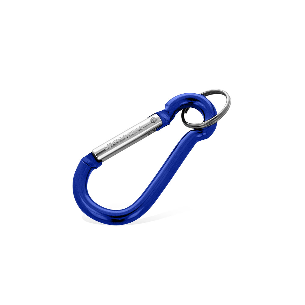 Karabińczyk FOX 6 Aluminiowy IO-30706 Niebieski 6 cm