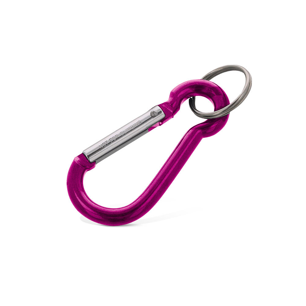Karabińczyk FOX 7 Aluminiowy IO-30707 Różowy 7 cm