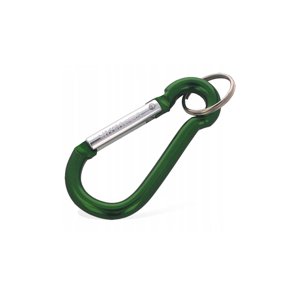 Karabińczyk FOX 7 Aluminiowy IO-30707 Zielony 7 cm