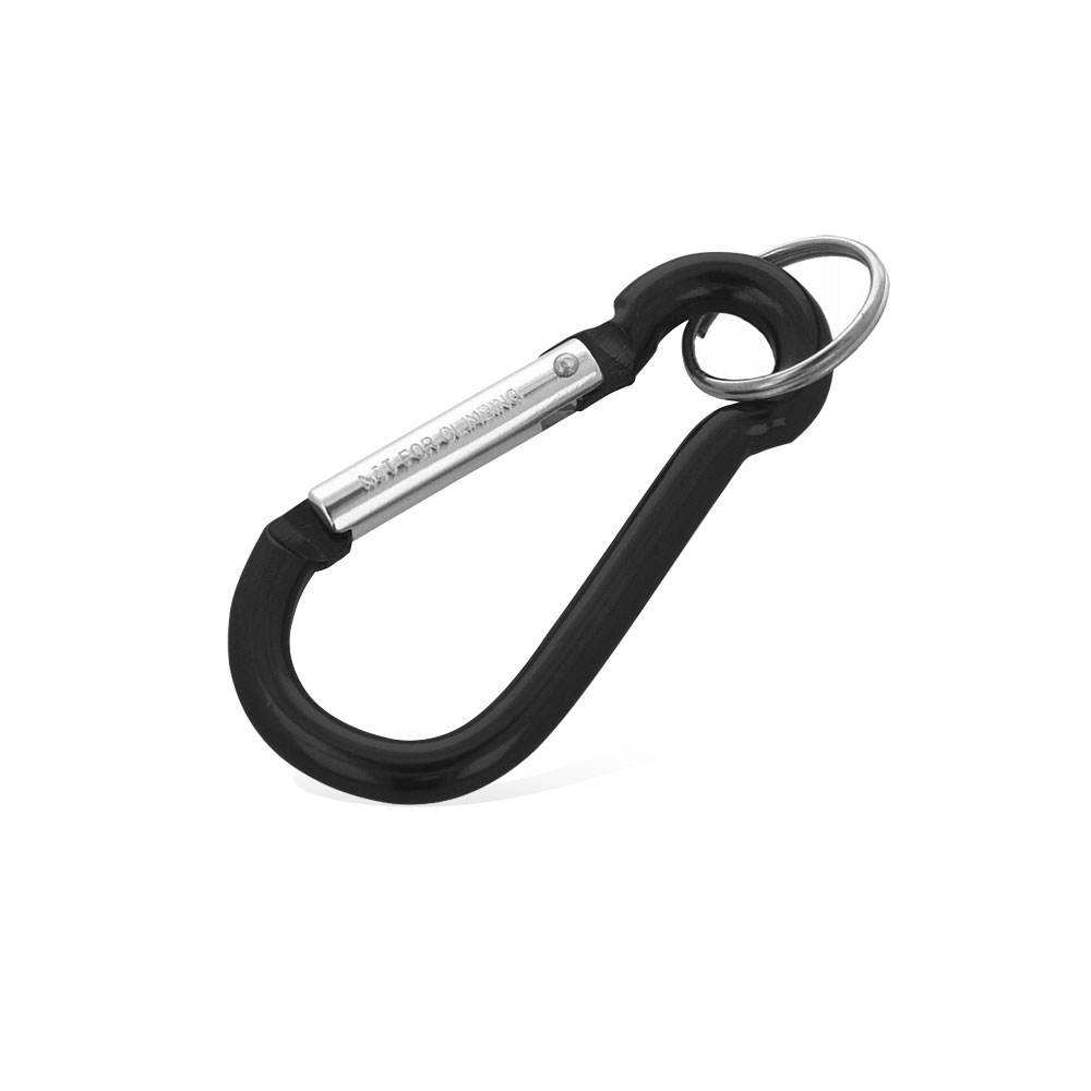 Karabińczyk FOX 8 Aluminiowy IO-30708 Czarny 8 cm