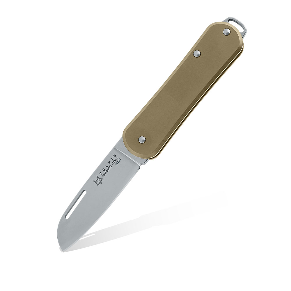 Scyzoryk Fox Knives Vulpis FX-VP108 OT Polished M390 Brass