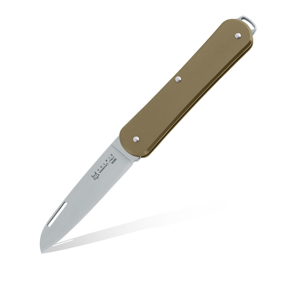 Scyzoryk Fox Knives Vulpis FX-VP130 OT Polished M390 Brass