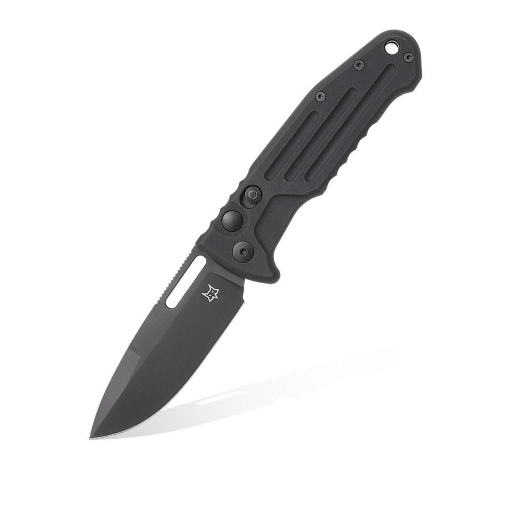 Nóż składany FOX Knives NEW SMARTY Auto FX-503SP B N690Co Black Aluminium by Stefano De Lorenzi