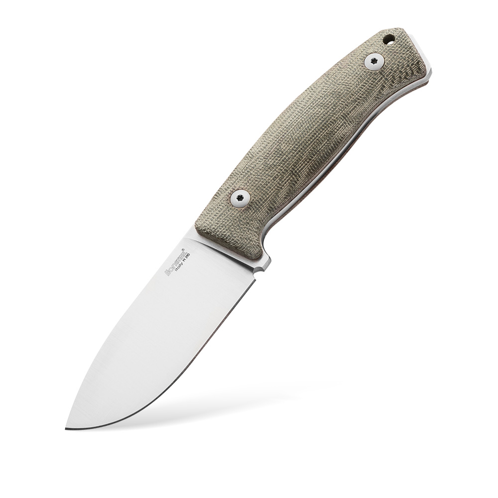 Nóż LionSTEEL M2M Satin M390 Canvas Micarta Green